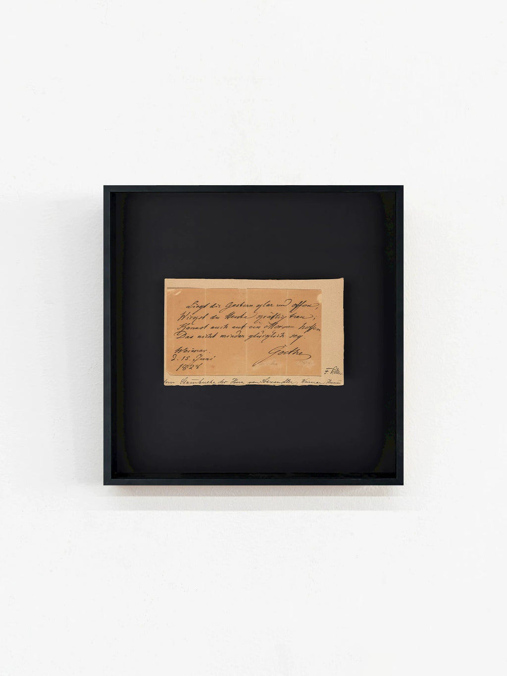 Johann Wolfgang von Goethe — Blessing | Fine Art Facsimile