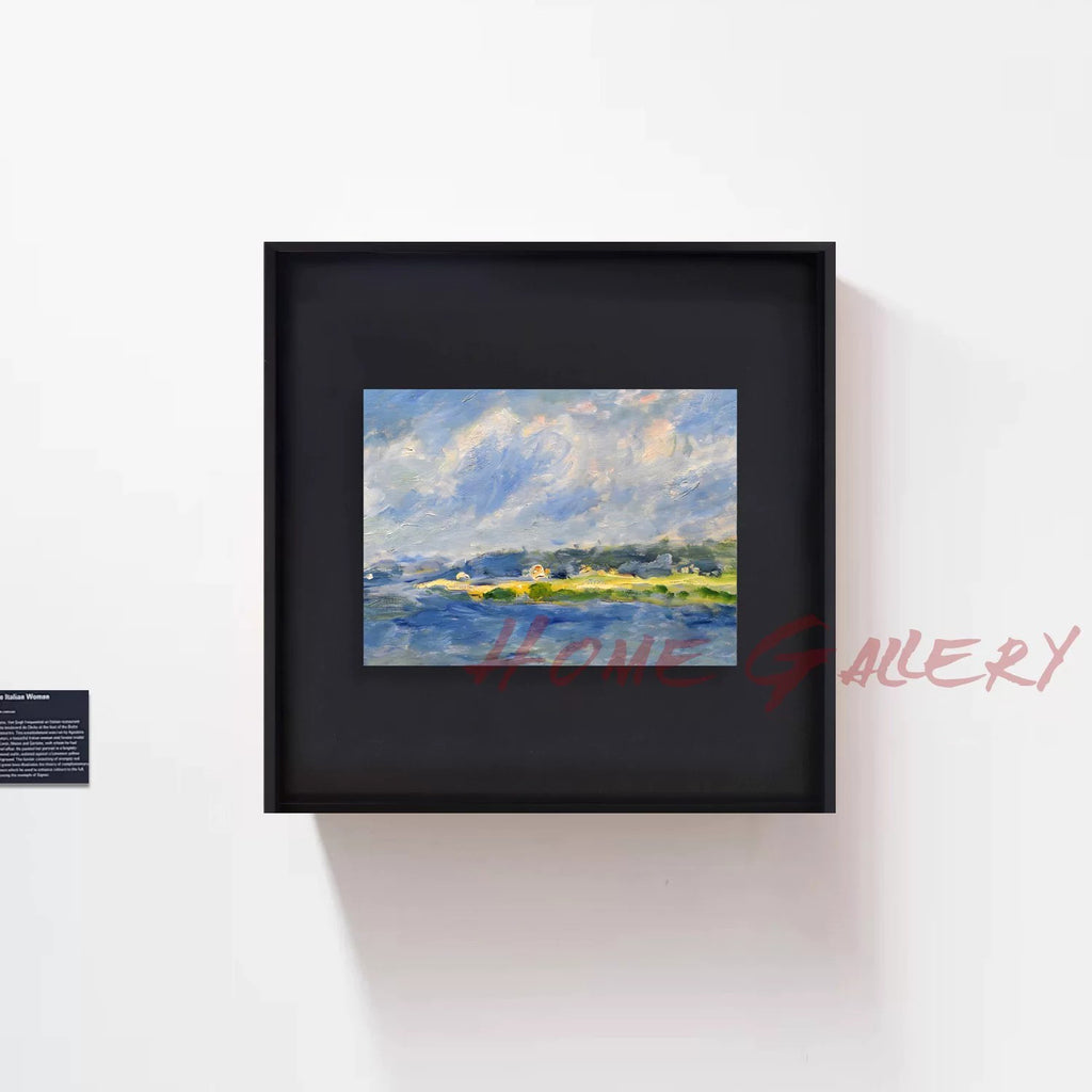 Pierre-Auguste Renoir - Seine at Champrosay Canvas Wall Art | French Impressionist Landscape Fine Art Print