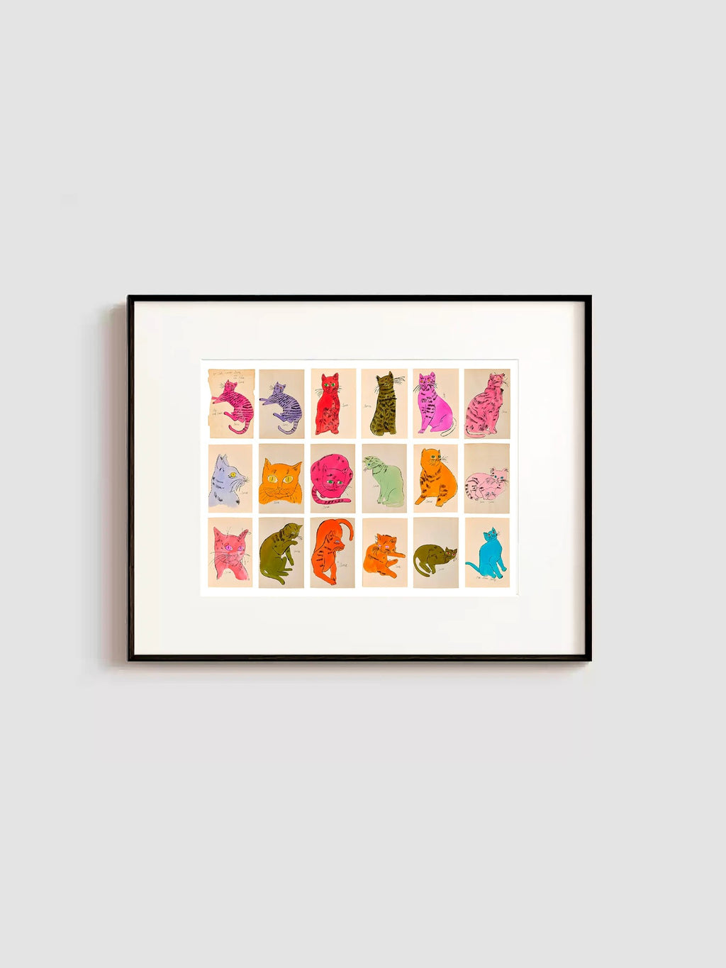 Andy Warhol "25 Cats Name Sam" — Limited Edition Art Print, Modern Pop Art Wall Decor