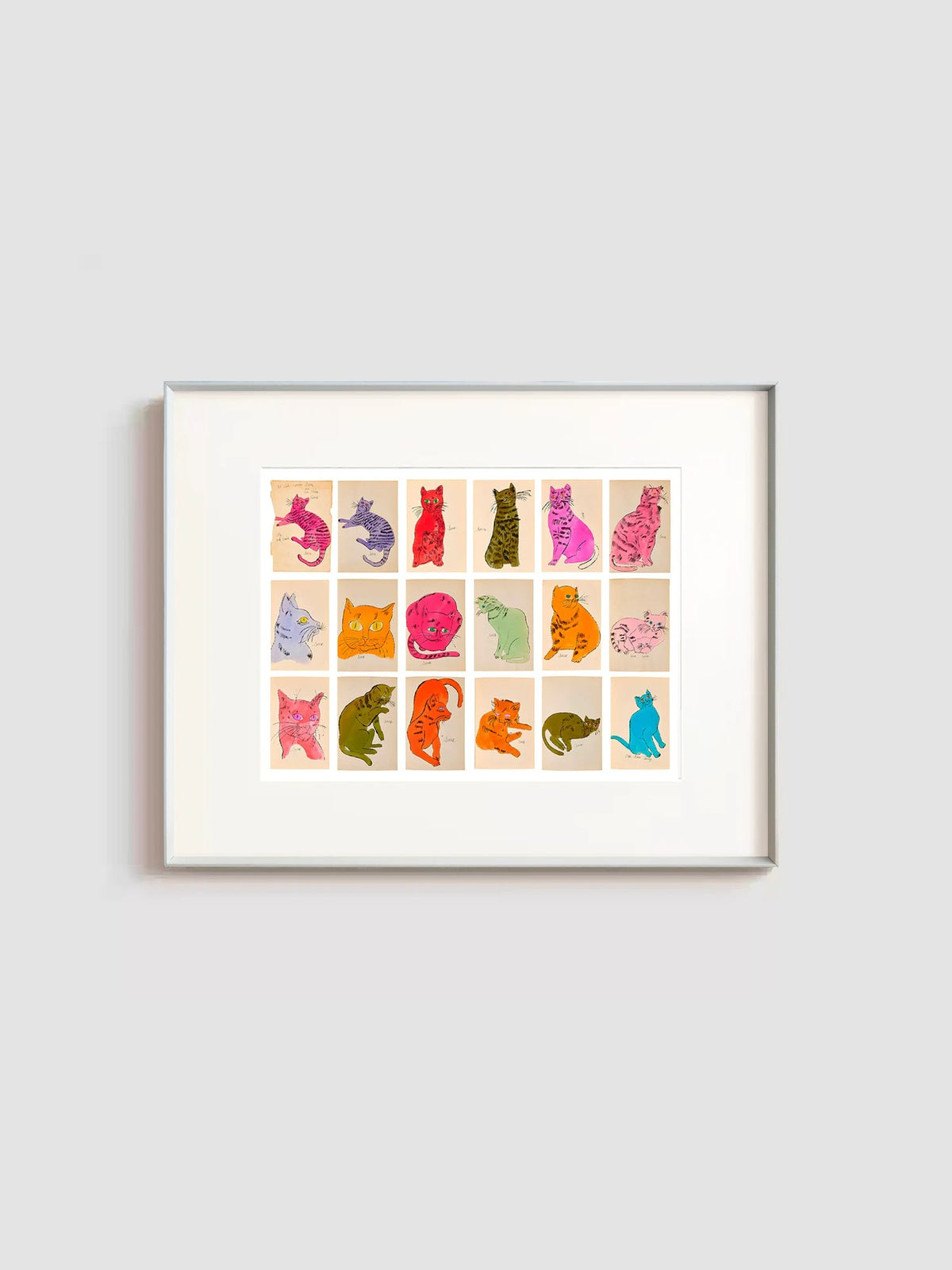 Andy Warhol "25 Cats Name Sam" — Limited Edition Art Print, Modern Pop Art Wall Decor