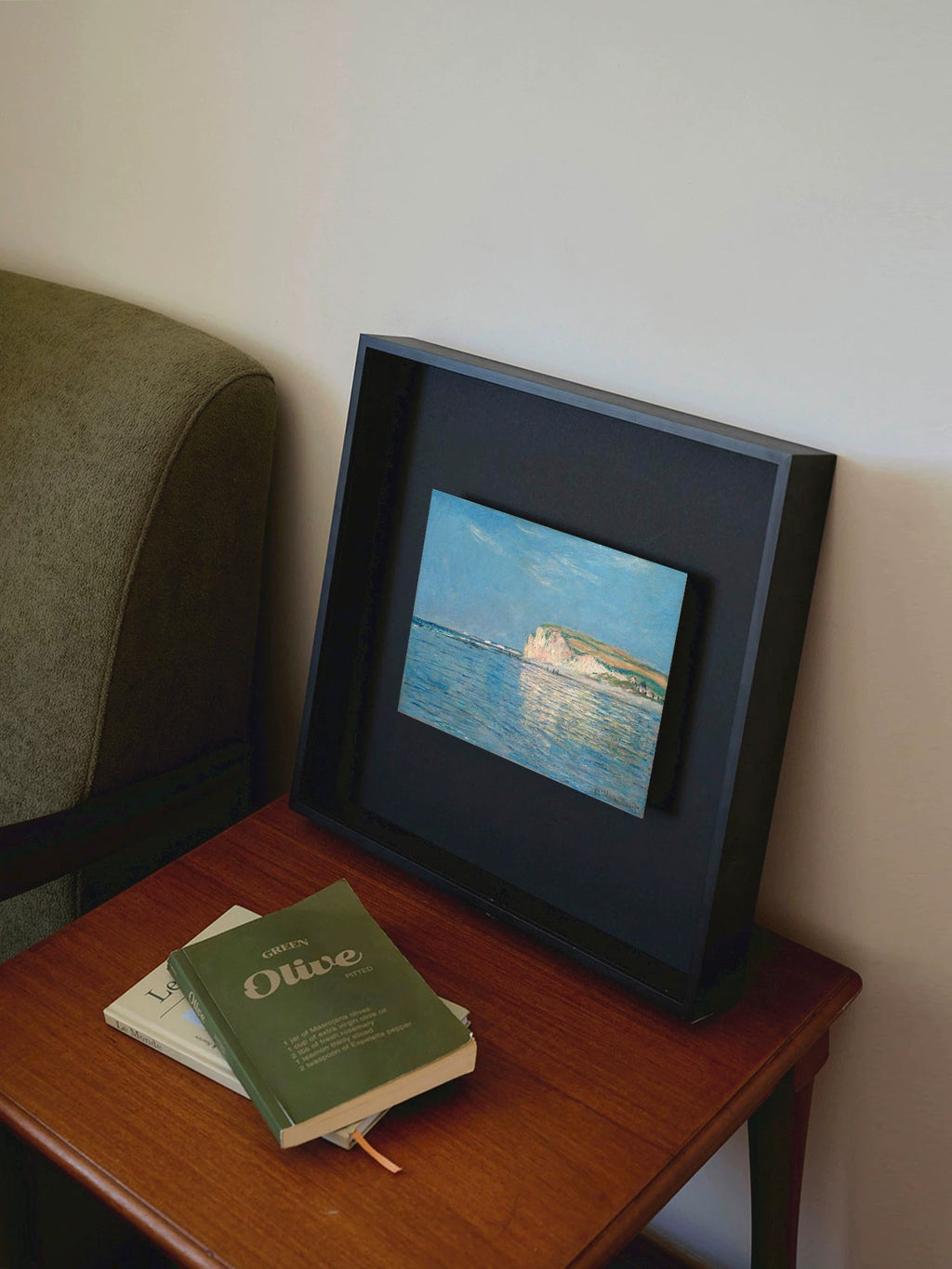 Monet Low Tide at Pourville — Framed Wall Art