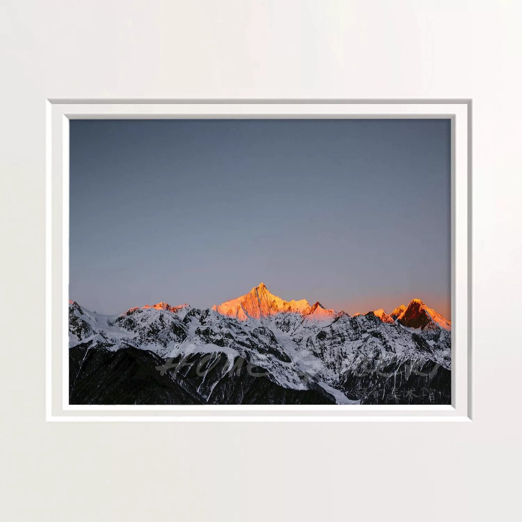 Kawakarpo Peak Sunrise Photography Print | Premium Minimalist Wall Art