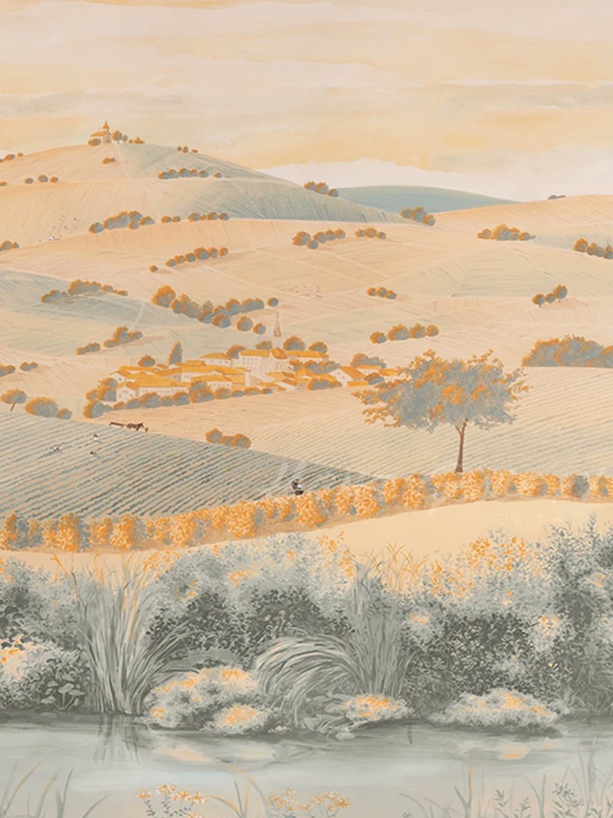 Yukiko Noritake "Twilight Pastoral" — Limited Edition Art Print, Modern Minimalist Wall Art