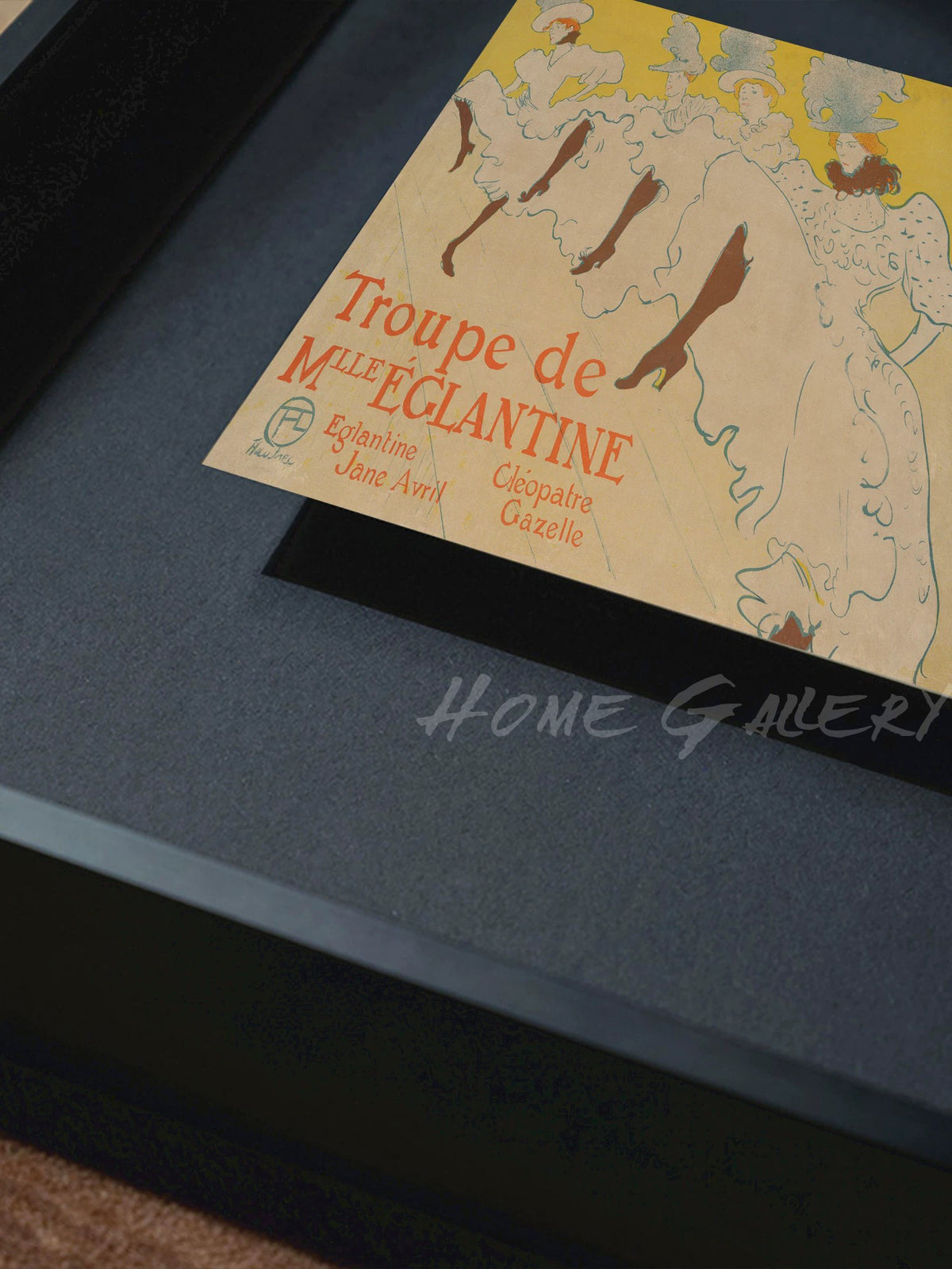 Toulouse-Lautrec "La Troupe de Mademoiselle Églantine" — Vintage Cabaret Poster Print, Art Nouveau Wall Art
