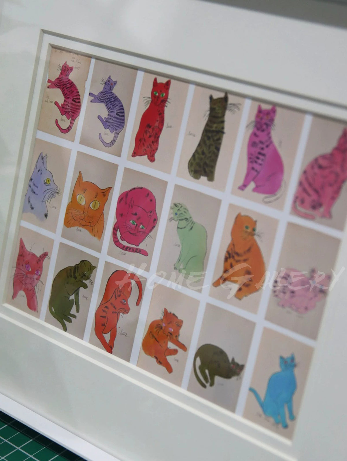 Andy Warhol "25 Cats Name Sam" — Limited Edition Art Print, Modern Pop Art Wall Decor