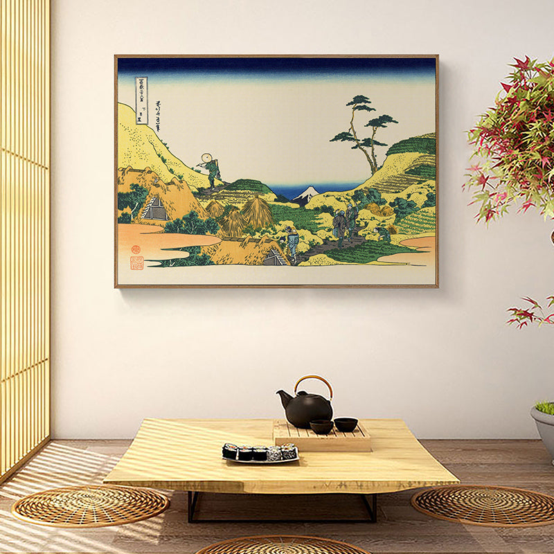 【Chihiro】Invoice Included: "Beneath Mount Fuji" – Classic Ukiyo-e Wall Art. Suitable for Japanese-style tea rooms, *Izakaya* decor, and sofa feature walls. Features iconic imagery such as *The Great Wave off Kanagawa* by Katsushika Hokusai.