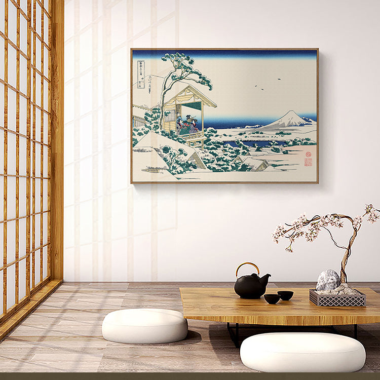 【Chihiro】Invoice Included: "Beneath Mount Fuji" – Classic Ukiyo-e Wall Art. Suitable for Japanese-style tea rooms, *Izakaya* decor, and sofa feature walls. Features iconic imagery such as *The Great Wave off Kanagawa* by Katsushika Hokusai.