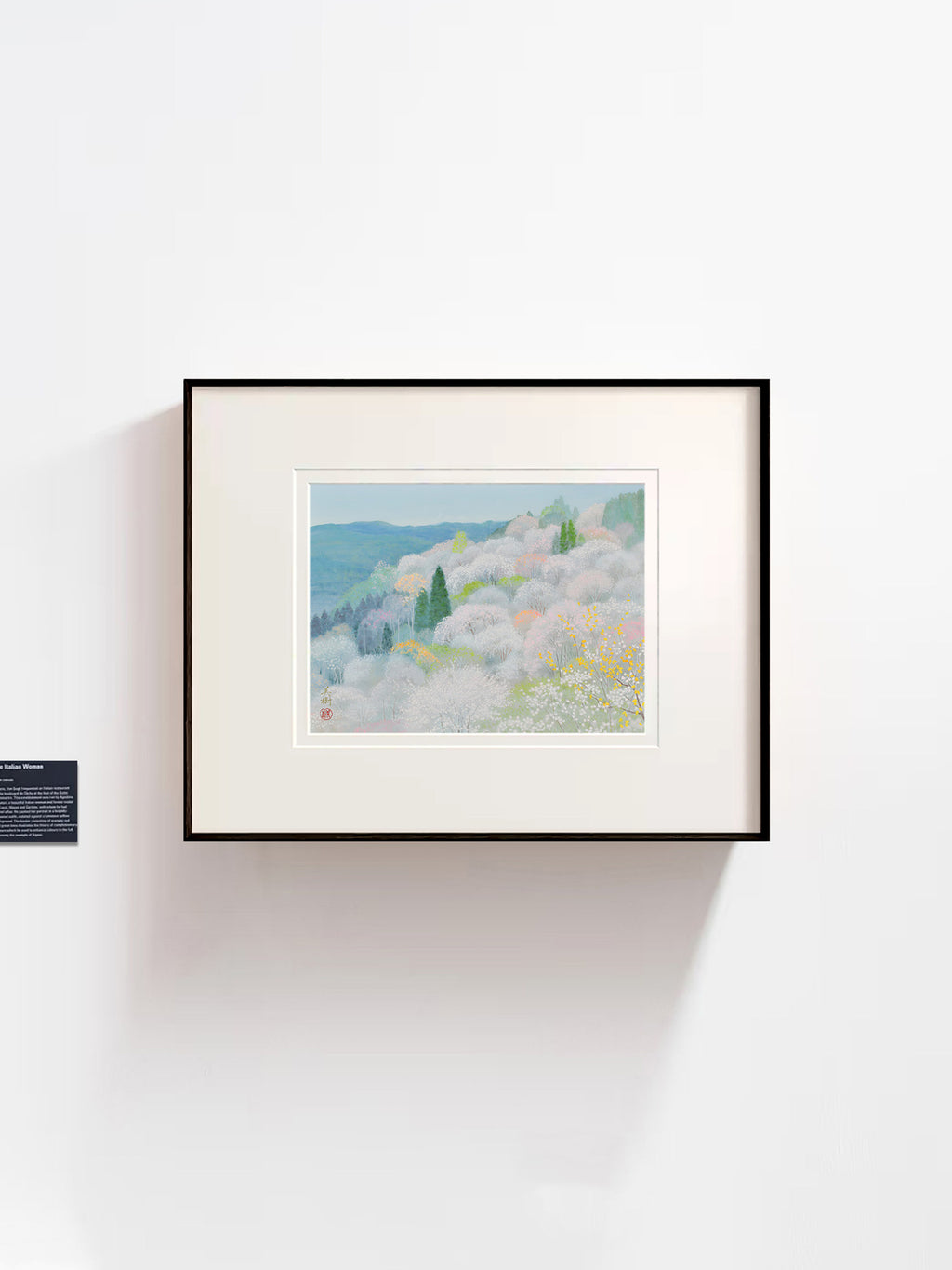 Mikiko Noji - Spring Mountain Cherry Blossom Mist | Modern Wall Art