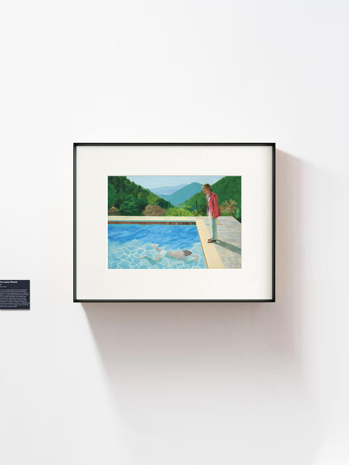 David Hockney | Pool with Two Figurines – Limited Edition Fine Art Print, Minimalist Poolside Wall Art for Modern Home Decor