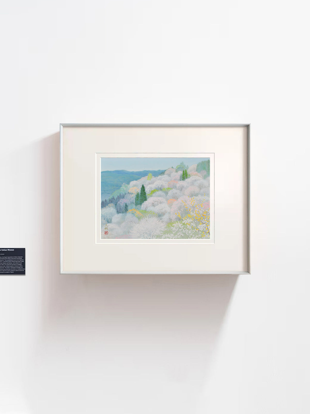 Mikiko Noji - Spring Mountain Cherry Blossom Mist | Modern Wall Art
