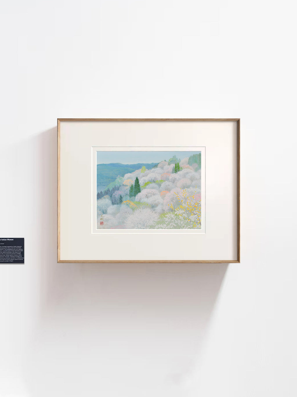 Mikiko Noji - Spring Mountain Cherry Blossom Mist | Modern Wall Art