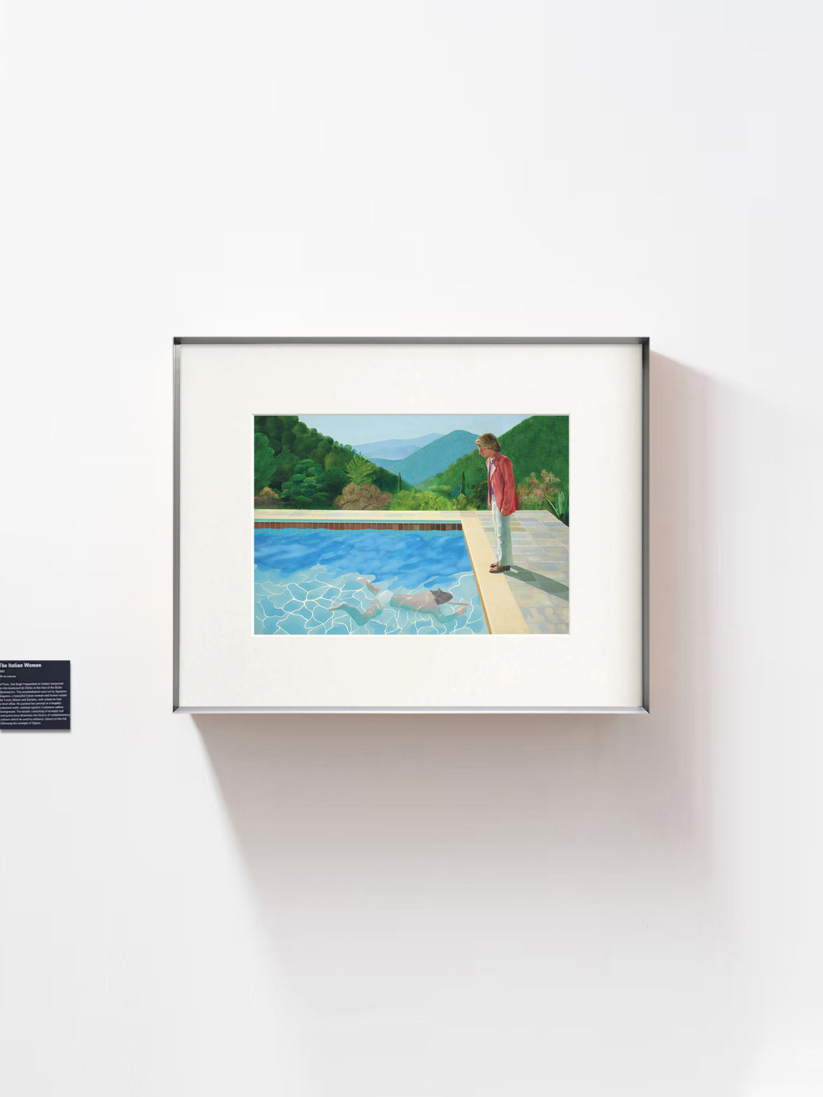 David Hockney | Pool with Two Figurines – Limited Edition Fine Art Print, Minimalist Poolside Wall Art for Modern Home Decor